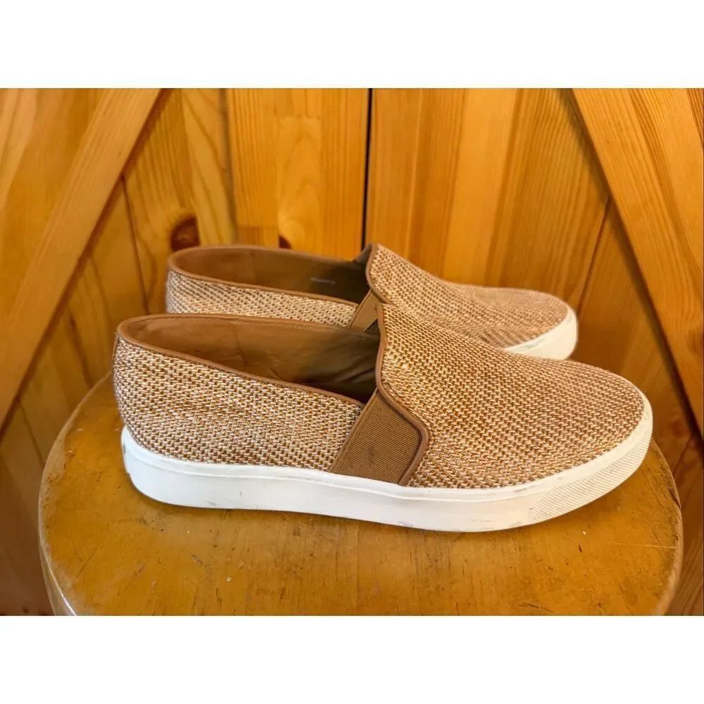 Vince Women's Blair-5 Slip on Fashion Brown Sneakers Flats Size US 6 EU 36